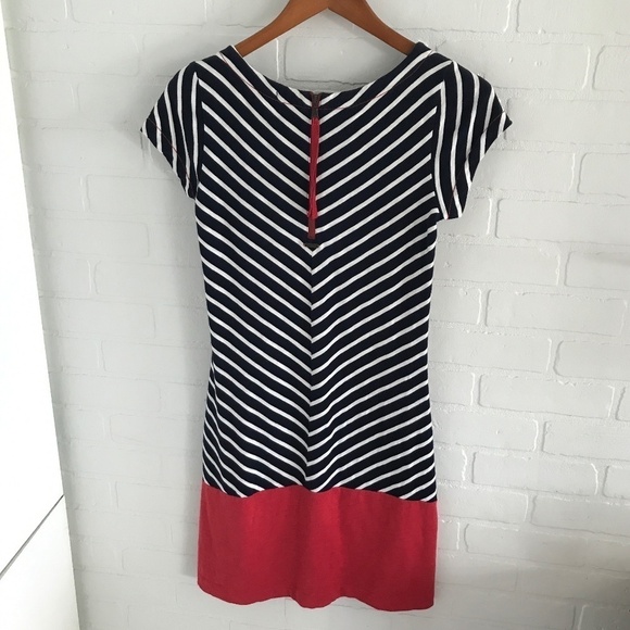 Hatley Mini dress Nellie Coastal Red navy white short sleeve Vacation Beach XS - Picture 2 of 10